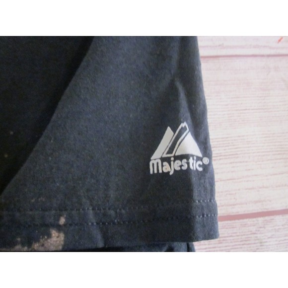 Vintage Houston Astros MAJESTIC Cotton 3 Button T-shirt Adult Size M Petro 8 - Picture 3 of 4